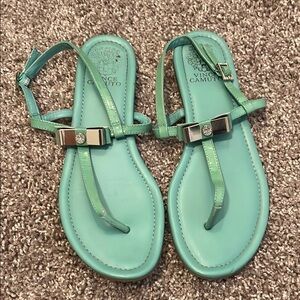 Vince Camuto Aqua Sandals with Bow Accent
